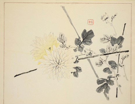 菊花图花卉装饰画