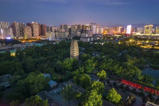 小雁塔夜景