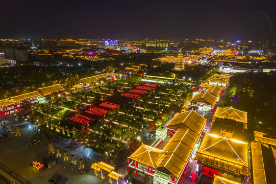 大雁塔北广场夜景