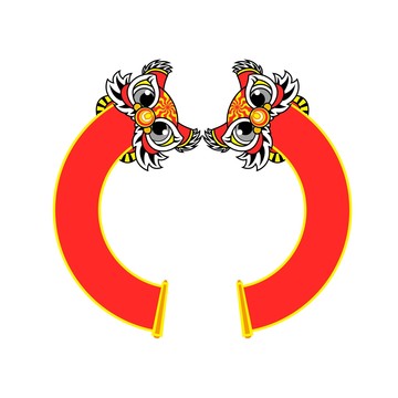 舞狮民族传统矢量设计