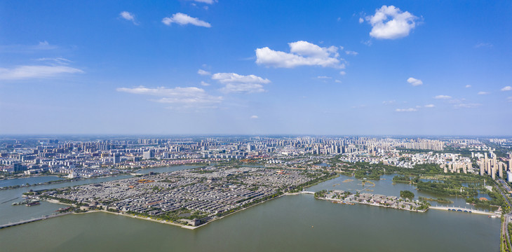东昌湖全景图