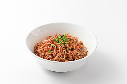 传统美食热炒脆肚丝