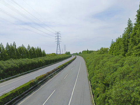 高速绿化道路