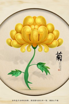 菊花卡通形象