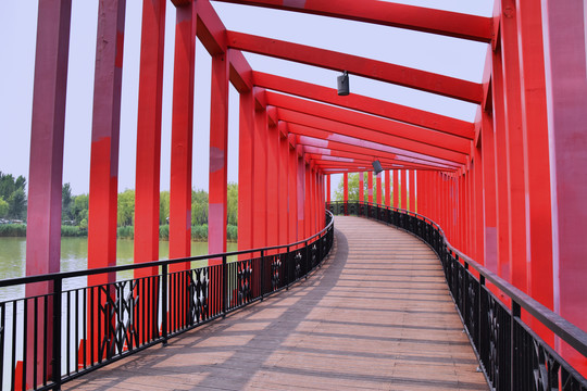 通州台湖公园网红大桥