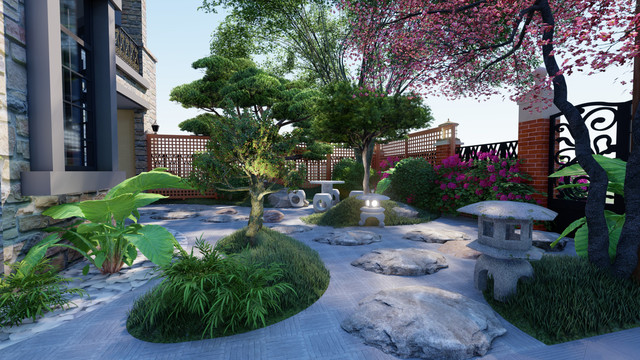 别墅花园庭院景观设计