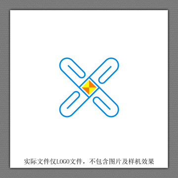 X字母花形LOGO