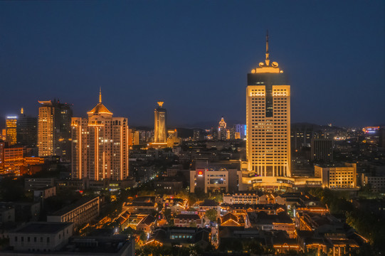 济南城市夜景图片