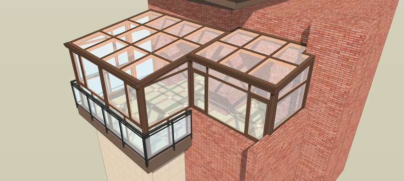 阳台封窗分格设计图