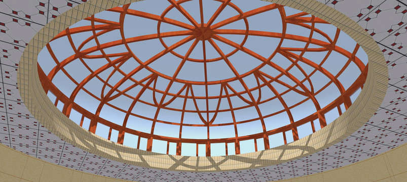 天井穹顶玻璃顶设计图
