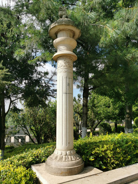 中式石材景观柱