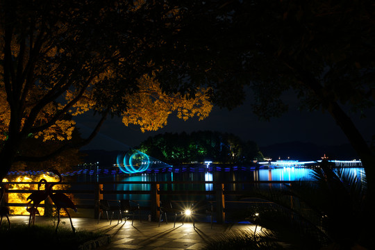 千岛湖月光岛夜游景观