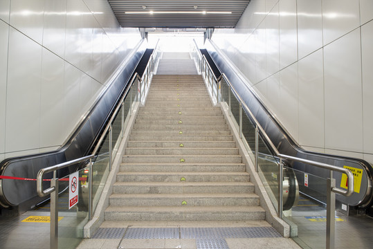 地铁站扶梯