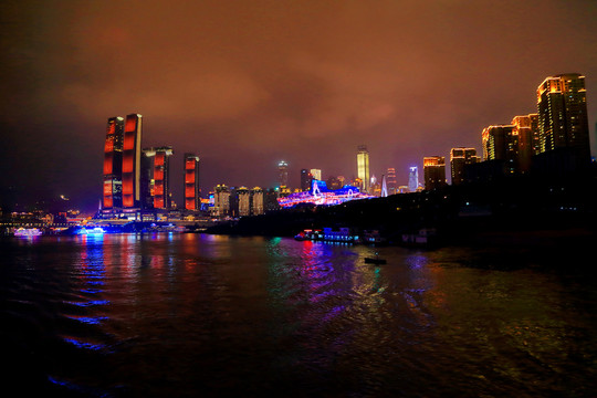 重庆朝天门夜景