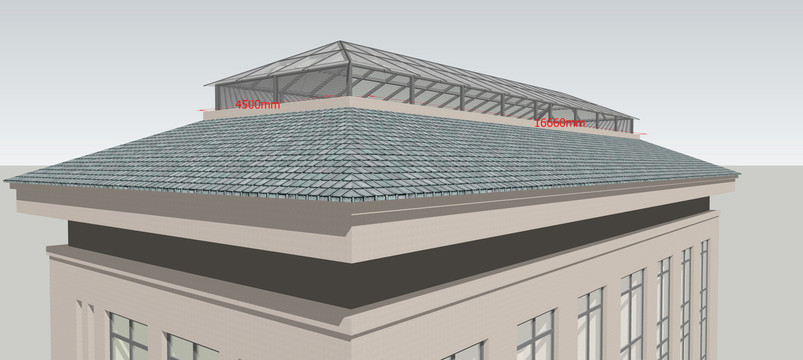 楼顶封玻璃顶设计图