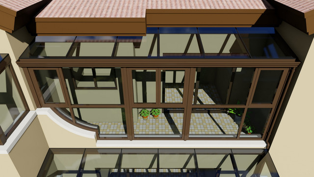别墅阳台装修案例图