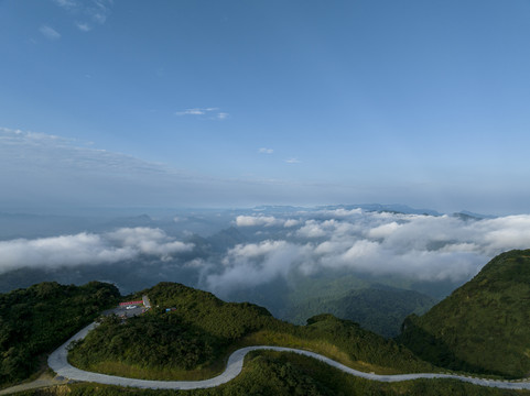 重庆赵云山云海日落晚霞