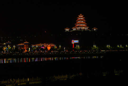 宝鸡夜景