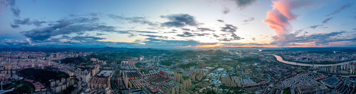 吉林市城市夕阳