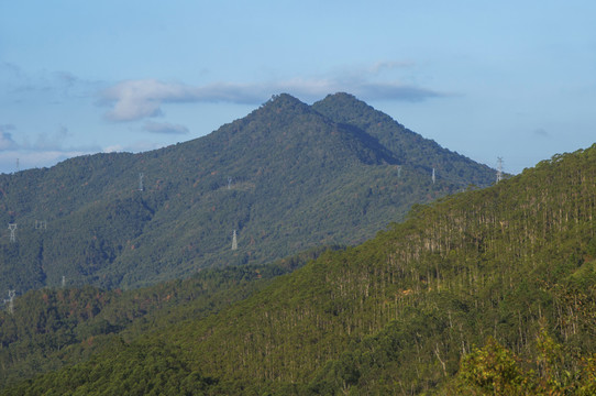 高山山岭自然景色