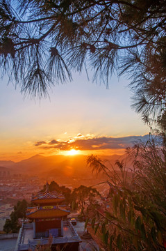 夕阳西下风光景