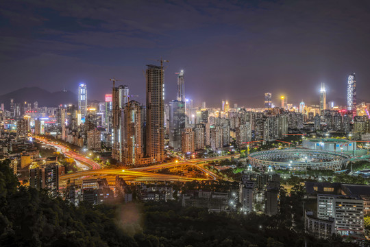 深圳八卦岭夜景