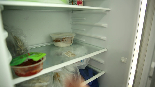 打开冰箱储存食物保鲜