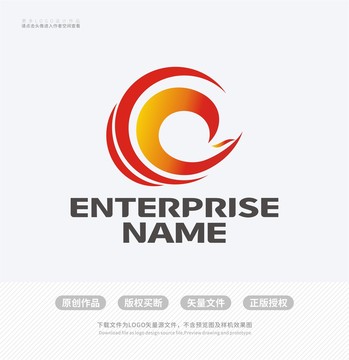 C字母凤凰科技公司LOGO