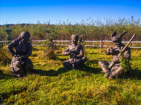 草坪雕塑边境故事