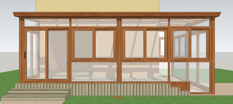 阳光房铝门窗设计案例图