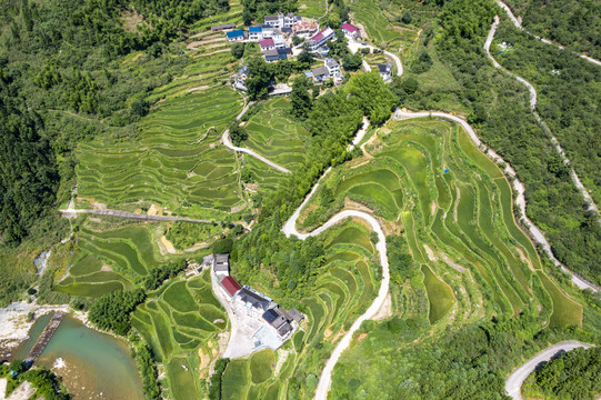 浙江衢州市开化县台回山航拍