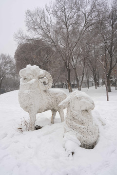 雪景雕塑