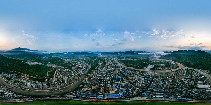 荥经县城体育场360度全景