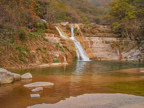 云台山丫字瀑