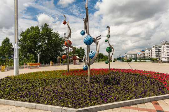 公园铁艺雕塑造型