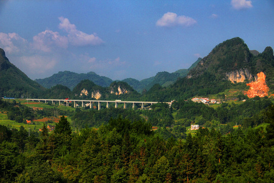 滇黔铁路沿线风景