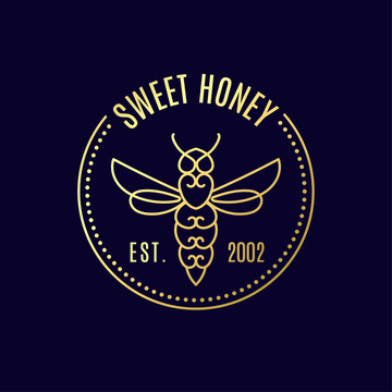 甜蜜蜂蜜产业logo插图