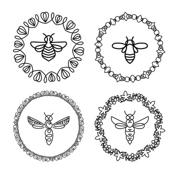 黑色蜜蜂logo插图