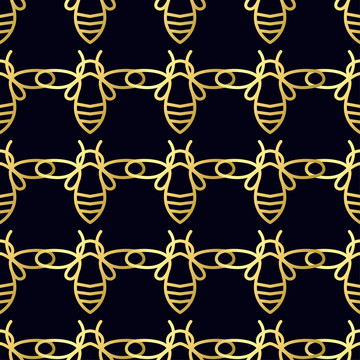 黄金蜜蜂展翅背景