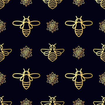 黄金蜜蜂背景