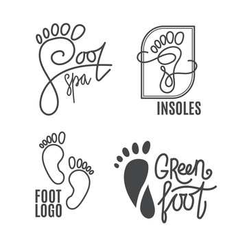 黑色脚印logo插图