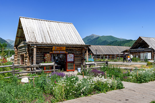 中国新疆禾木村景区景观