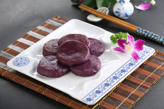 自制紫薯饼