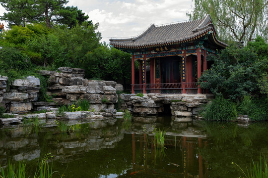 北京园博园庭院风景