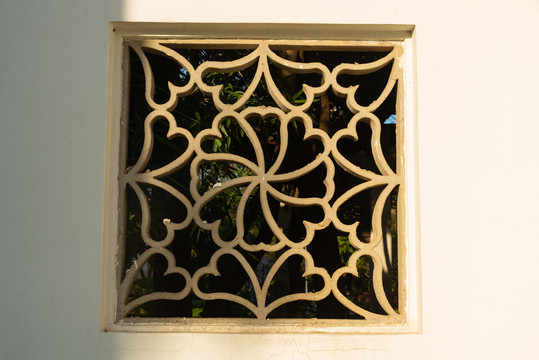 中式石花窗