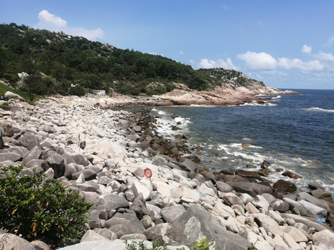 海边岩石礁石