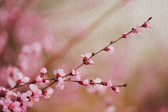 客房卧室装饰仿油画小品