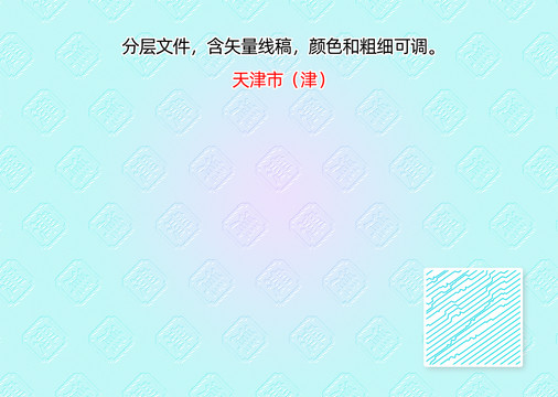 天津市津字防伪纹