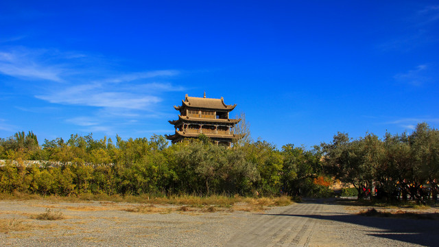 河西走廊嘉峪关风光