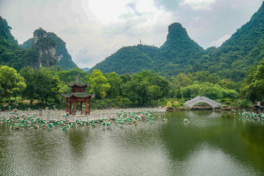 桂林阳朔山水风光大自然